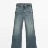 Mid-Rise Bell Bottom Jeans