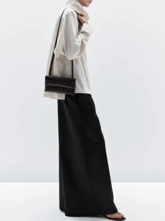 Mini-crossbodyväska i nappaläder