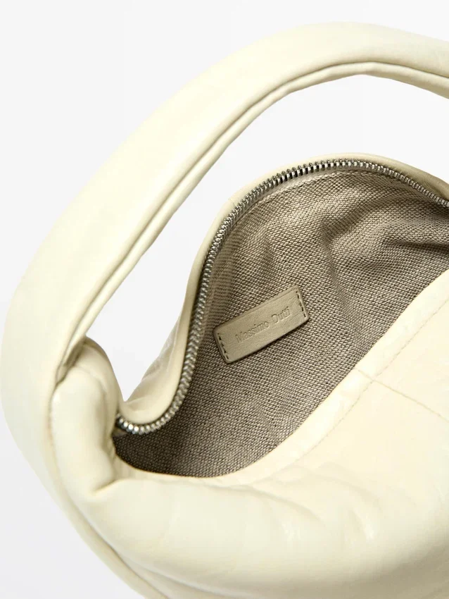 Mini-halvmåneväskor i nappaläder Mini-halvmåneväskor i nappaläder