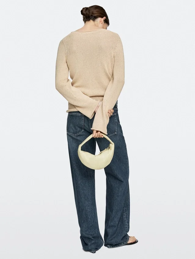 Mini-halvmåneväskor i nappaläder Mini-halvmåneväskor i nappaläder