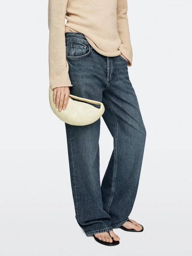 Mini-halvmåneväskor i nappaläder Mini-halvmåneväskor i nappaläder