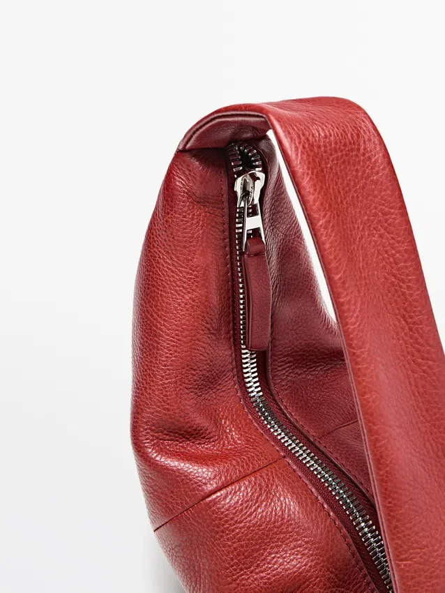 Mini-halvmåneväskor i nappaläder Mini-halvmåneväskor i nappaläder