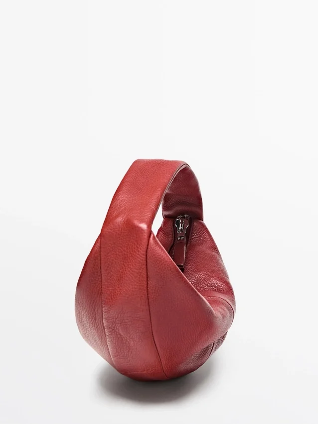 Mini-halvmåneväskor i nappaläder Mini-halvmåneväskor i nappaläder