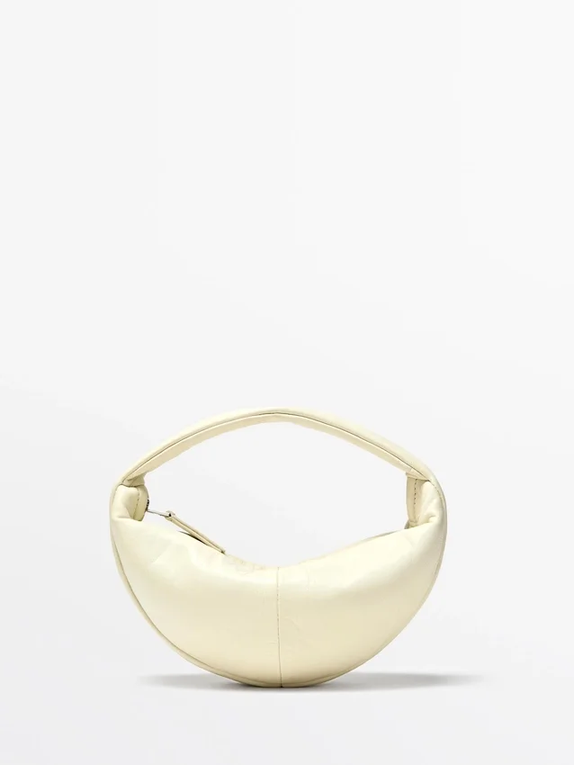 Mini-halvmåneväskor i nappaläder Mini-halvmåneväskor i nappaläder