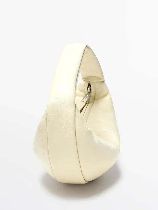 Mini-halvmåneväskor i nappaläder Mini-halvmåneväskor i nappaläder