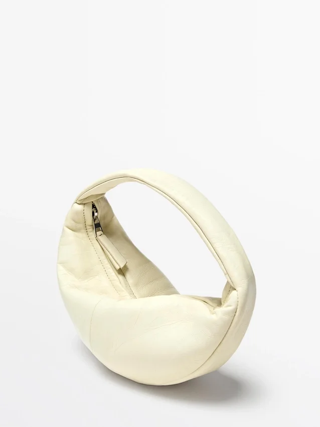 Mini-halvmåneväskor i nappaläder Mini-halvmåneväskor i nappaläder