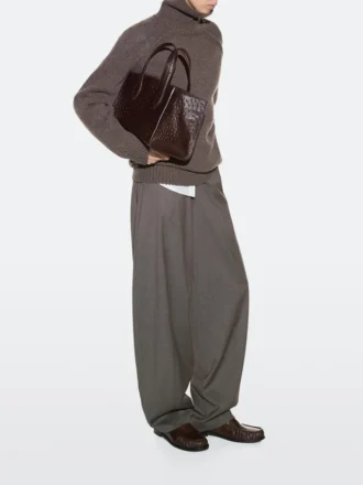 Mini Md Icon-väska i texturerat läder