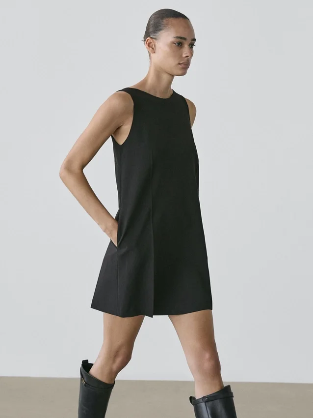 Miniklänning i ullblandning Miniklänning i ullblandning