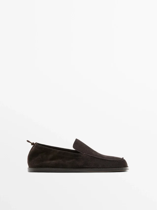 Mjuka Loafers med rynkad detalj Mjuka Loafers med rynkad detalj