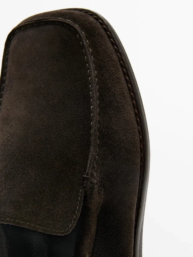 Mjuka Loafers med rynkad detalj Mjuka Loafers med rynkad detalj