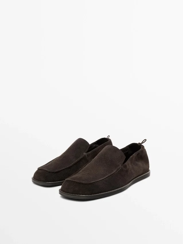 Mjuka Loafers med rynkad detalj Mjuka Loafers med rynkad detalj