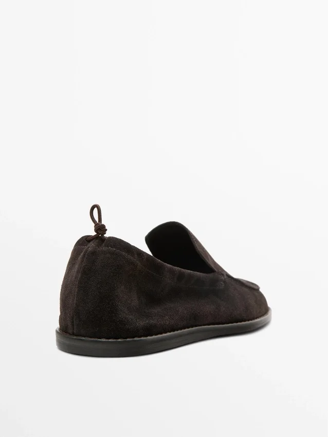 Mjuka Loafers med rynkad detalj Mjuka Loafers med rynkad detalj