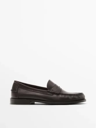 Mjuka oljade läders Loafers