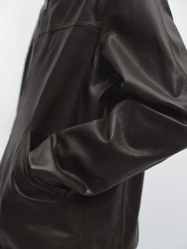 Nappaläderjacka Nappaläderjacka