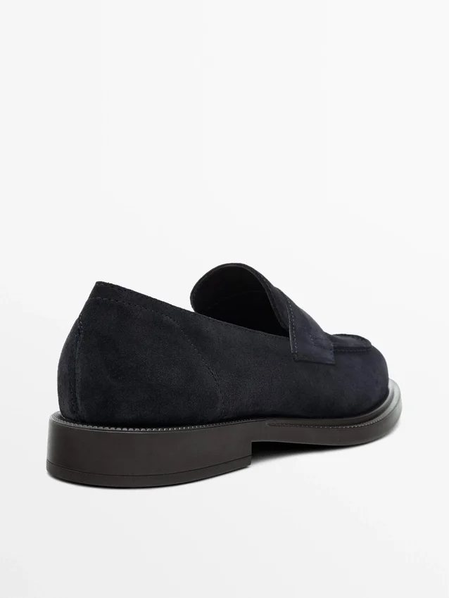 Pennyloafers i spaltläder Pennyloafers i spaltläder