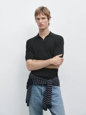 Pikétröja i kabelstickning