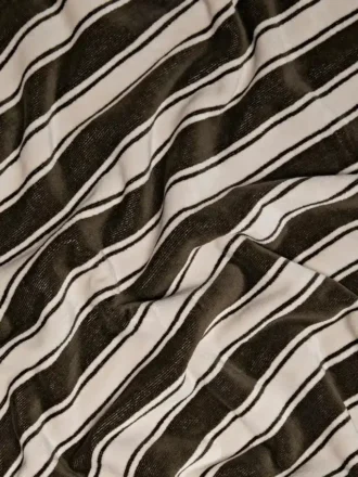 Randig bomullshandduk