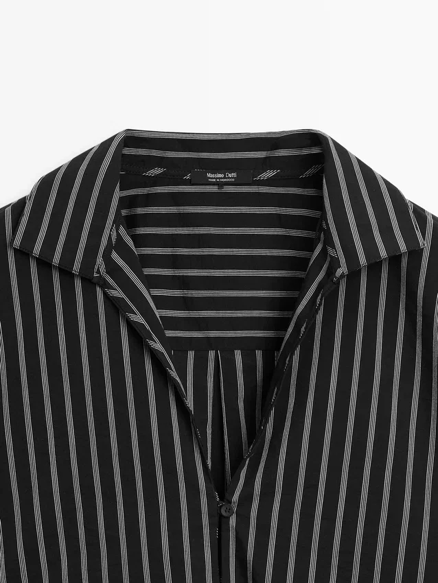 Randig skjorta i bomullsblandning Randig skjorta i bomullsblandning