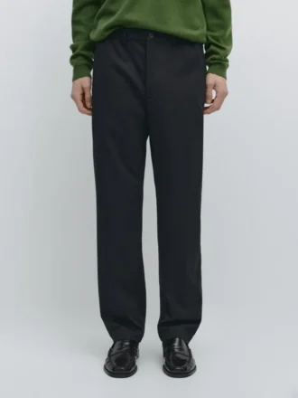 Randiga byxor i jogger-passform