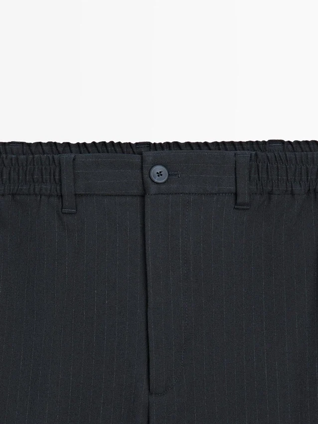 Randiga byxor i jogger-passform Randiga byxor i jogger-passform