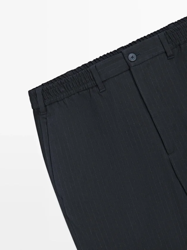 Randiga byxor i jogger-passform Randiga byxor i jogger-passform