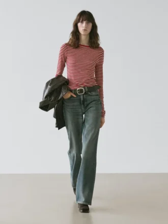 Randiga T-shirts med långa ärmar