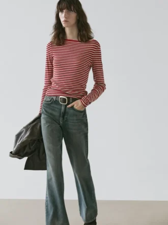 Randiga T-shirts med långa ärmar