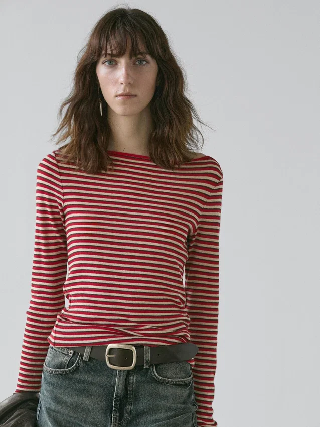 Randiga T-shirts med långa ärmar Randiga T-shirts med långa ärmar