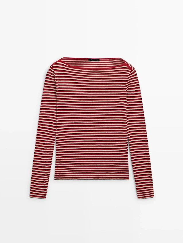 Randiga T-shirts med långa ärmar Randiga T-shirts med långa ärmar