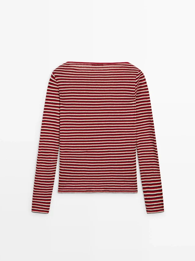 Randiga T-shirts med långa ärmar Randiga T-shirts med långa ärmar