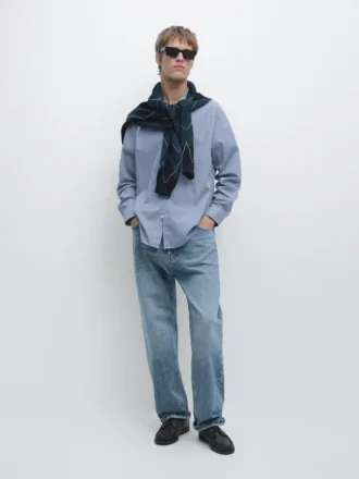 Regular Fit Check 100 % bomullsskjorta