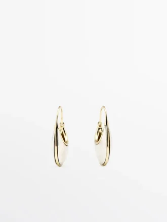 Örhängen med stenringar