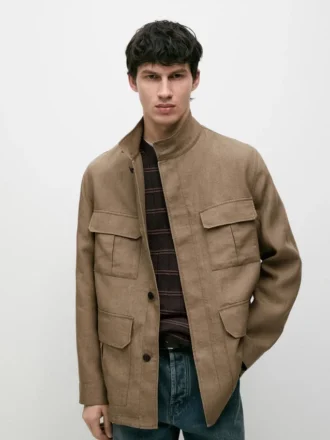 Safarijacka i 100 % linne