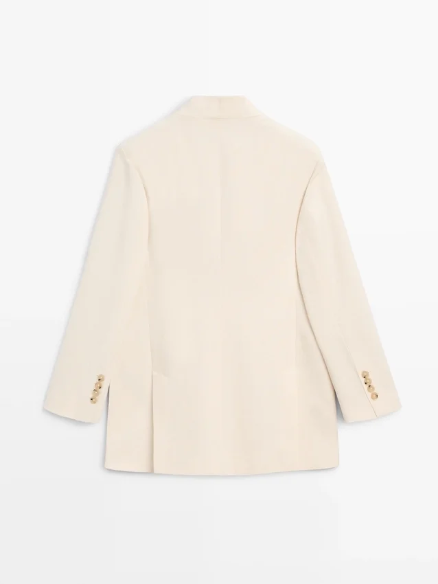 Satinkavajer med hög hals Satinkavajer med hög hals