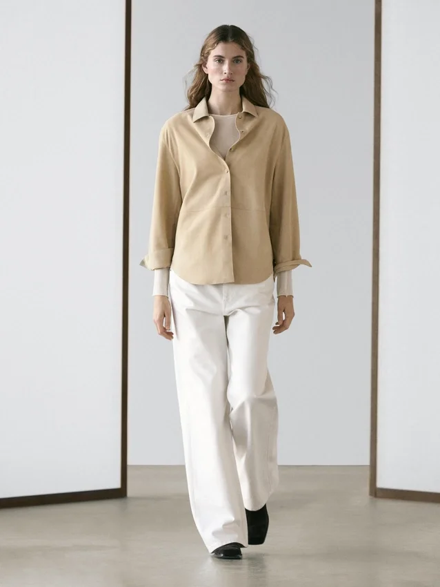 Skinnskjorta i mocka Skinnskjorta i mocka