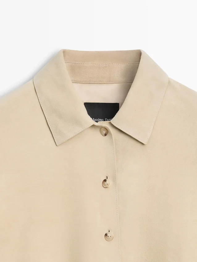 Skinnskjorta i mocka Skinnskjorta i mocka