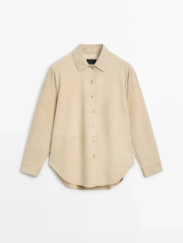 Skinnskjorta i mocka Skinnskjorta i mocka