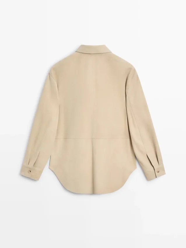 Skinnskjorta i mocka Skinnskjorta i mocka