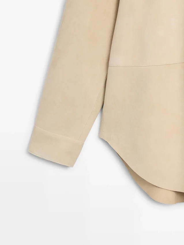 Skinnskjorta i mocka Skinnskjorta i mocka