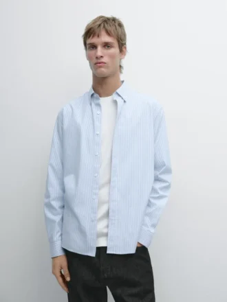 Skjorta i 100 % bomull, oxfordtyg