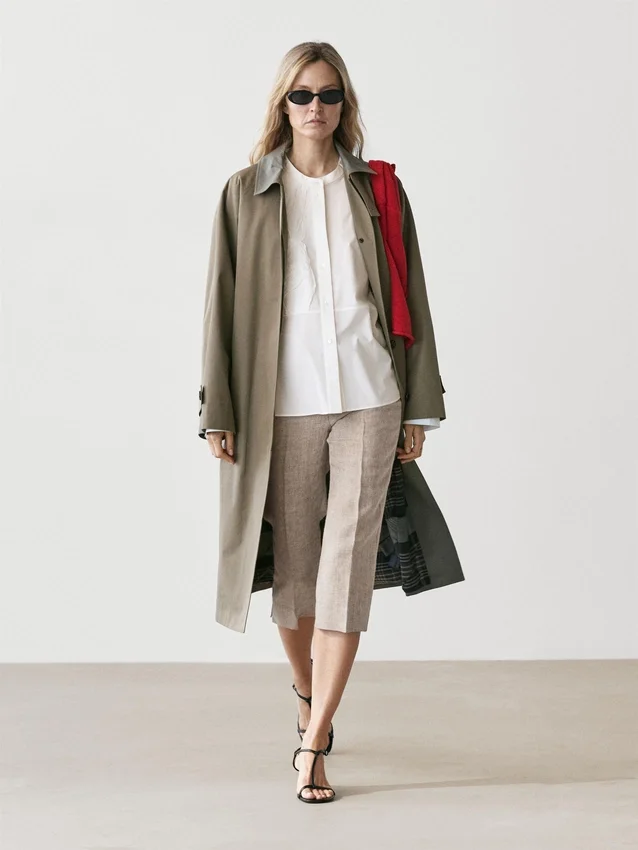 Skjorta i bomullsblandning med broderade detaljer Skjorta i bomullsblandning med broderade detaljer