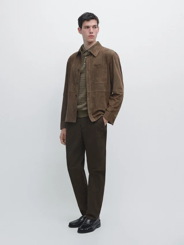 Slim Fit-byxor i bomull Slim Fit-byxor i bomull