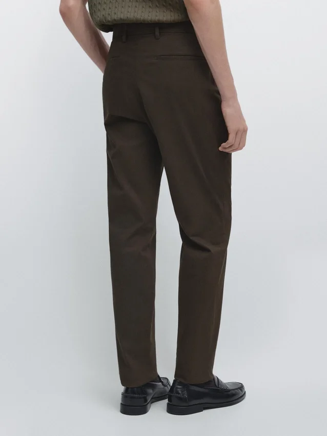 Slim Fit-byxor i bomull Slim Fit-byxor i bomull