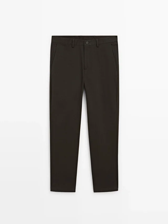 Slim Fit-byxor i bomull Slim Fit-byxor i bomull
