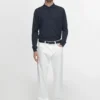 Slim Fit-byxor med denim-effekt
