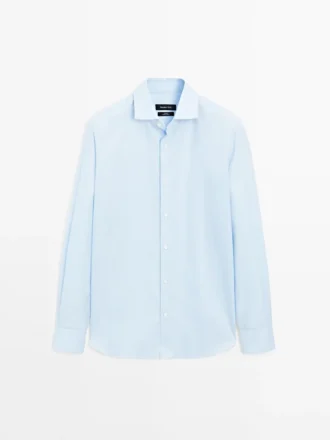 Slim Fit-randig skjorta