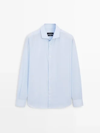 Slim Fit-skjorta i 100 % bomull