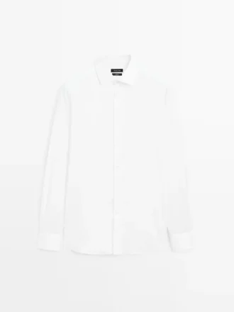 Slim Fit-skjorta i 100 % bomull