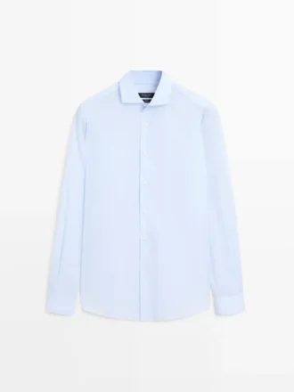 Slim Fit-skjorta i 100 % bomull