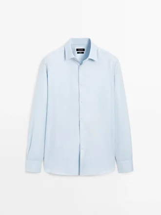 Slim Fit-skjorta i 100 % bomull